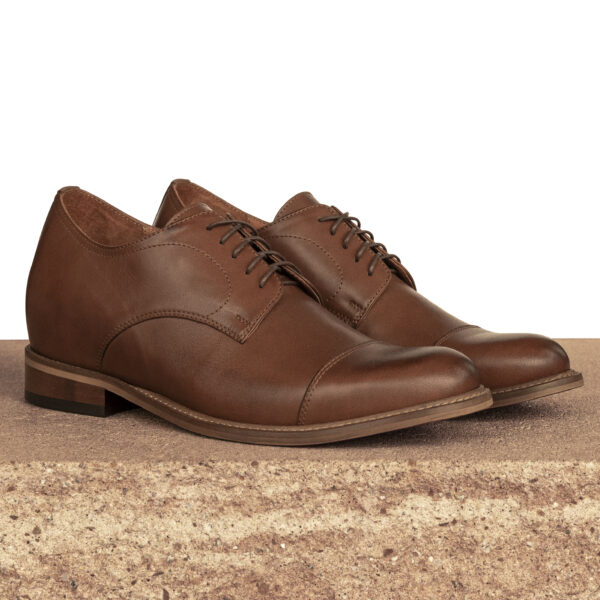 Brązowe półbuty podwyższające Gabriel +7CM