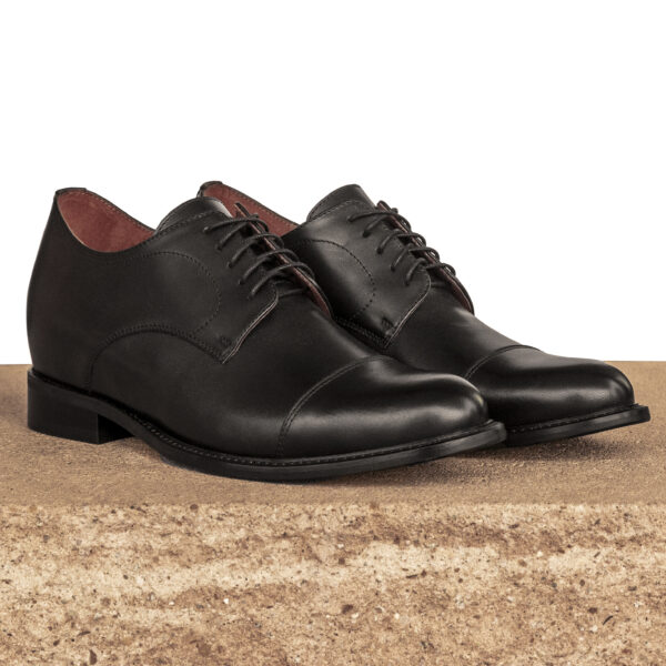 Czarne półbuty podwyższające Gabriel +7CM